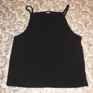 cropped black tank!